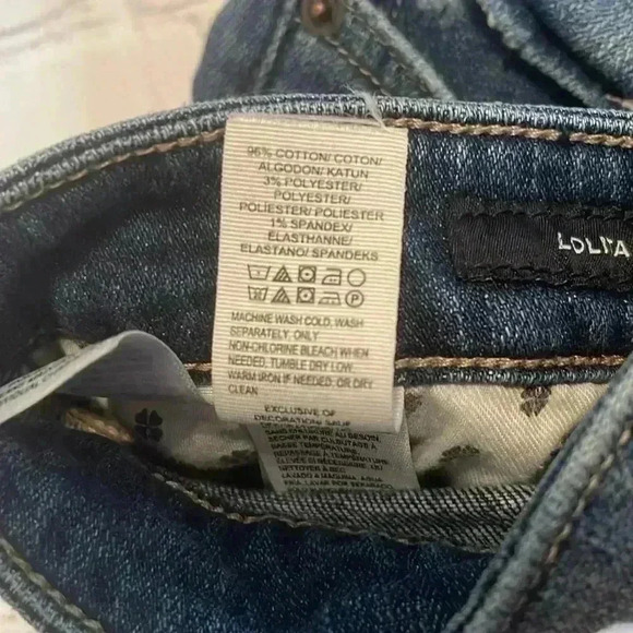 Lucky brand, Lolita crop,raw hem denim low rise, skinny - Picture 8 of 8